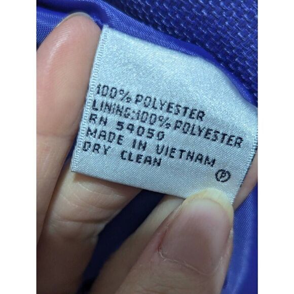 Le Suit Women's Purple & Black Solid Jacket & Skirt Suit Set Size 8P - Picture 8 of 8